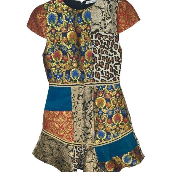 Multicolor Patchwork Dress - Picture 2 of 14